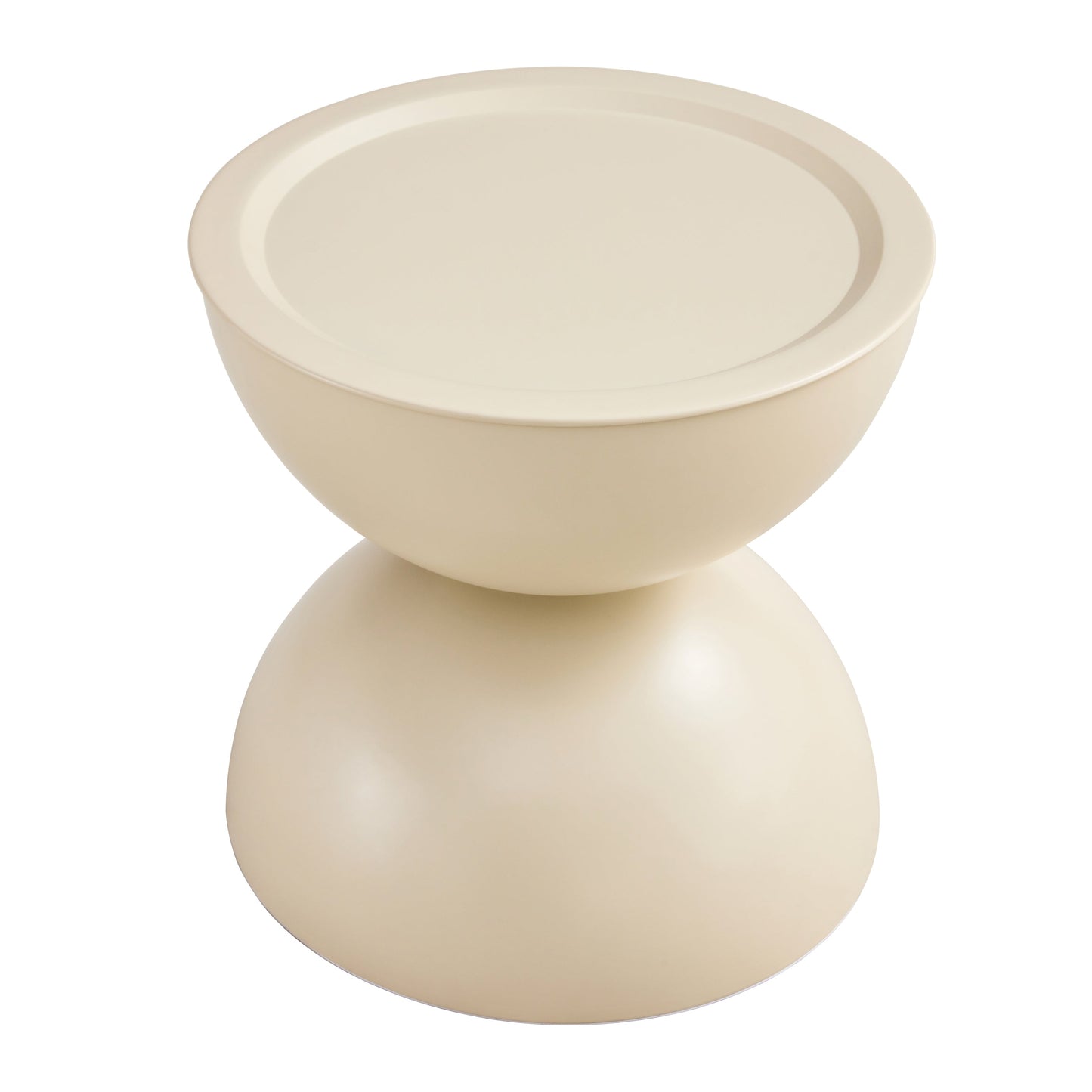 Set of 2 Milk White Coffee Table and End Table With Storage. G-BlakHom