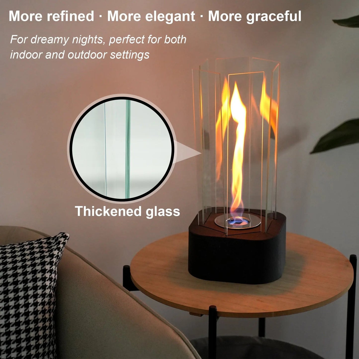 Hexagonal Ethanol-Fueled Alcohol Fireplace for Home Decor-4