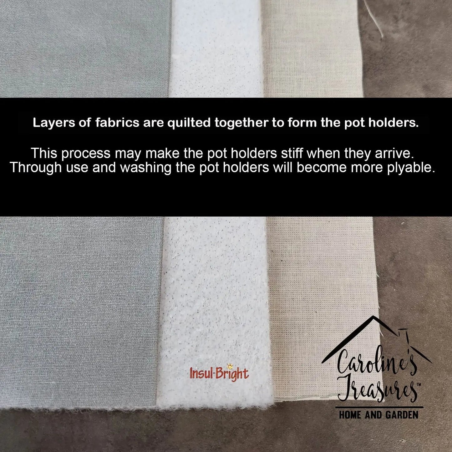 Bearded Collie Fall Pair of Pot Holders-4