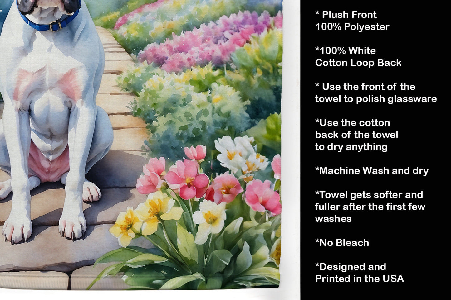 Boxer Spring Path Kitchen Towel Caroline's Treasures