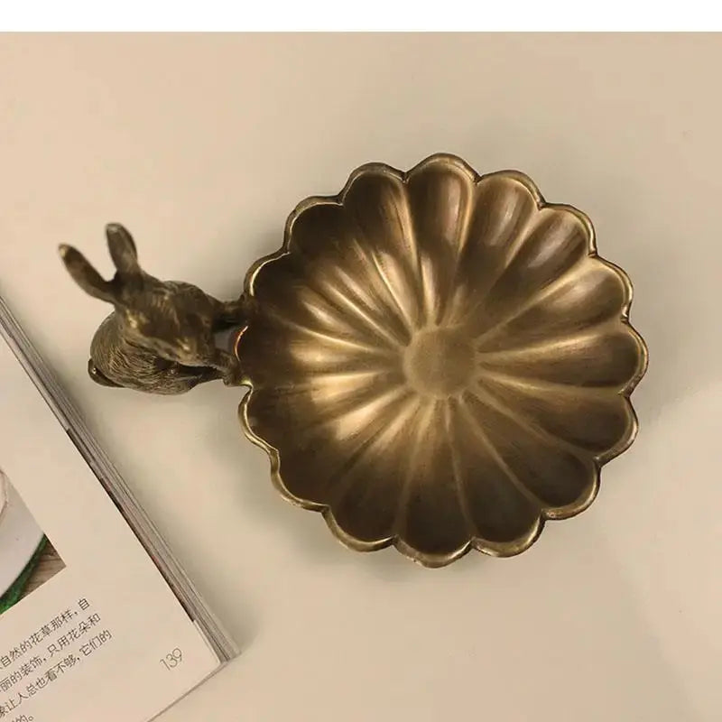 Whimsical Rabbit Brass Ornaments: Artistic Charm for Home Decor" OBA