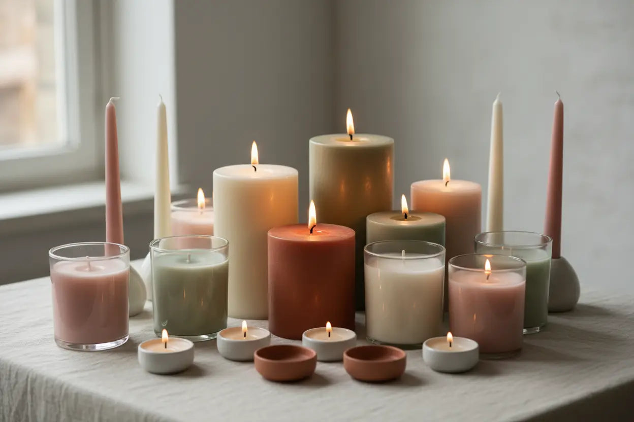 Assortment-of-candles Vivid Treasure Zone