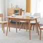 Natural Solid Oak Round Corner Dining Table G-BlakHom