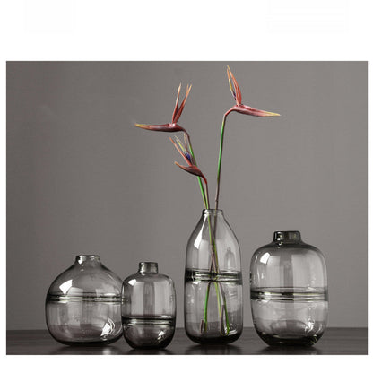 Thick Shadowy Unique Glass Vase C BlakHom