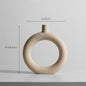 Modern Minimalist Ceramic Vase Flower Ornaments Ze BlakHom