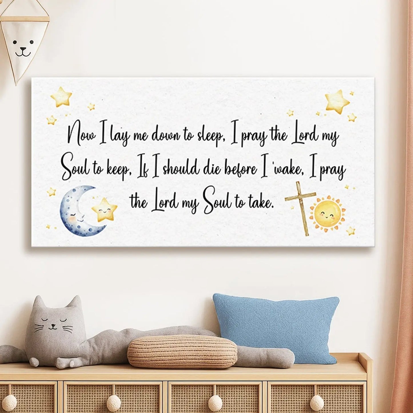 I Lay Me Down To Sleep Faith Sign Tailored Canvases