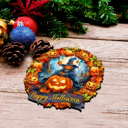 Happy Halloween Wreath Ornaments by G. Debrekht  - Halloween Decor - 8652821 G. DeBrekht
