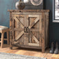 Solid Wood Rustic Industrial Accent Cabinet Dining Storage ShipItFurniture
