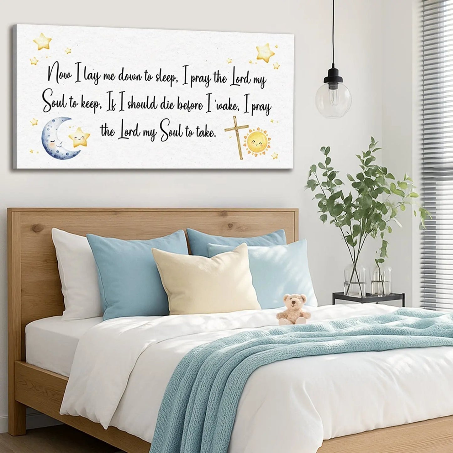 I Lay Me Down To Sleep Faith Sign Tailored Canvases