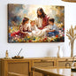 Jesus With Children Faith Wall Art II Tailored Canvases