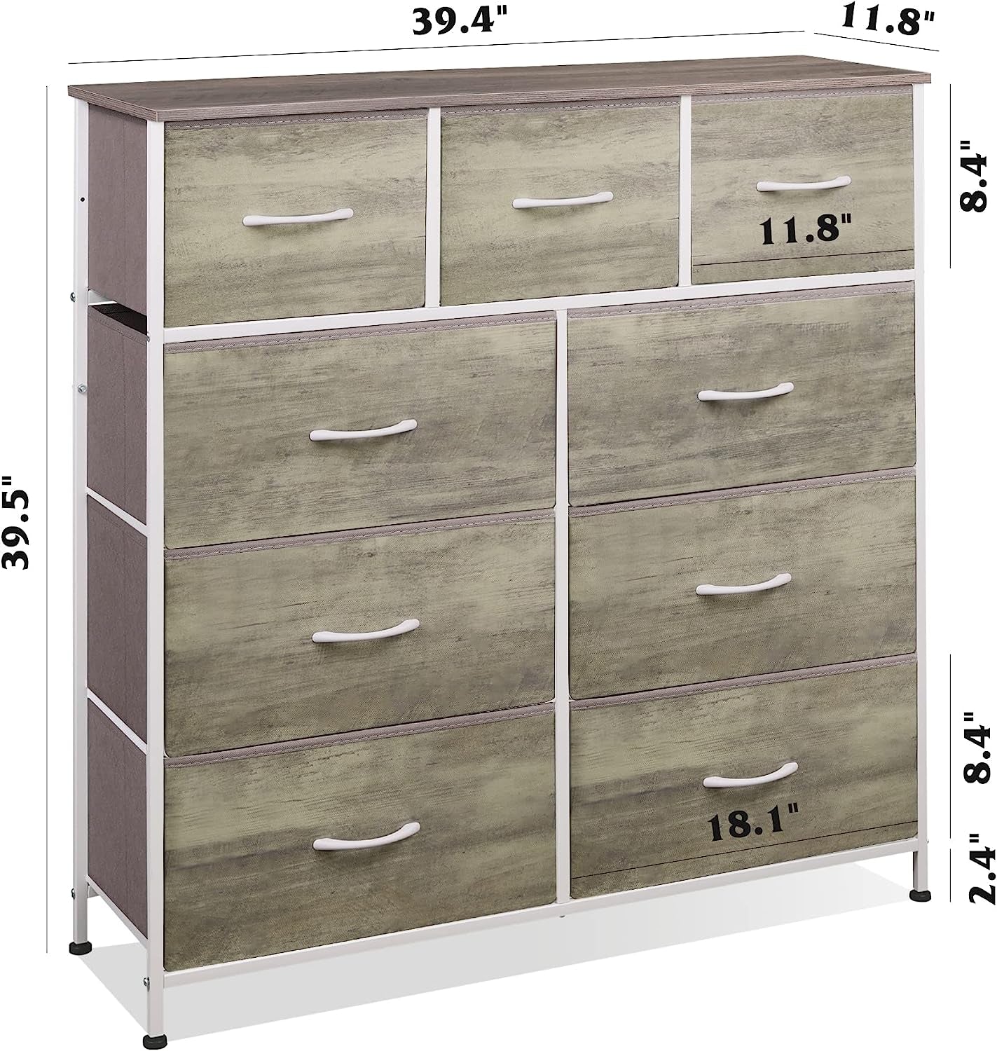 Sonoma White 6 Drawer Double Dresser ShipItFurniture