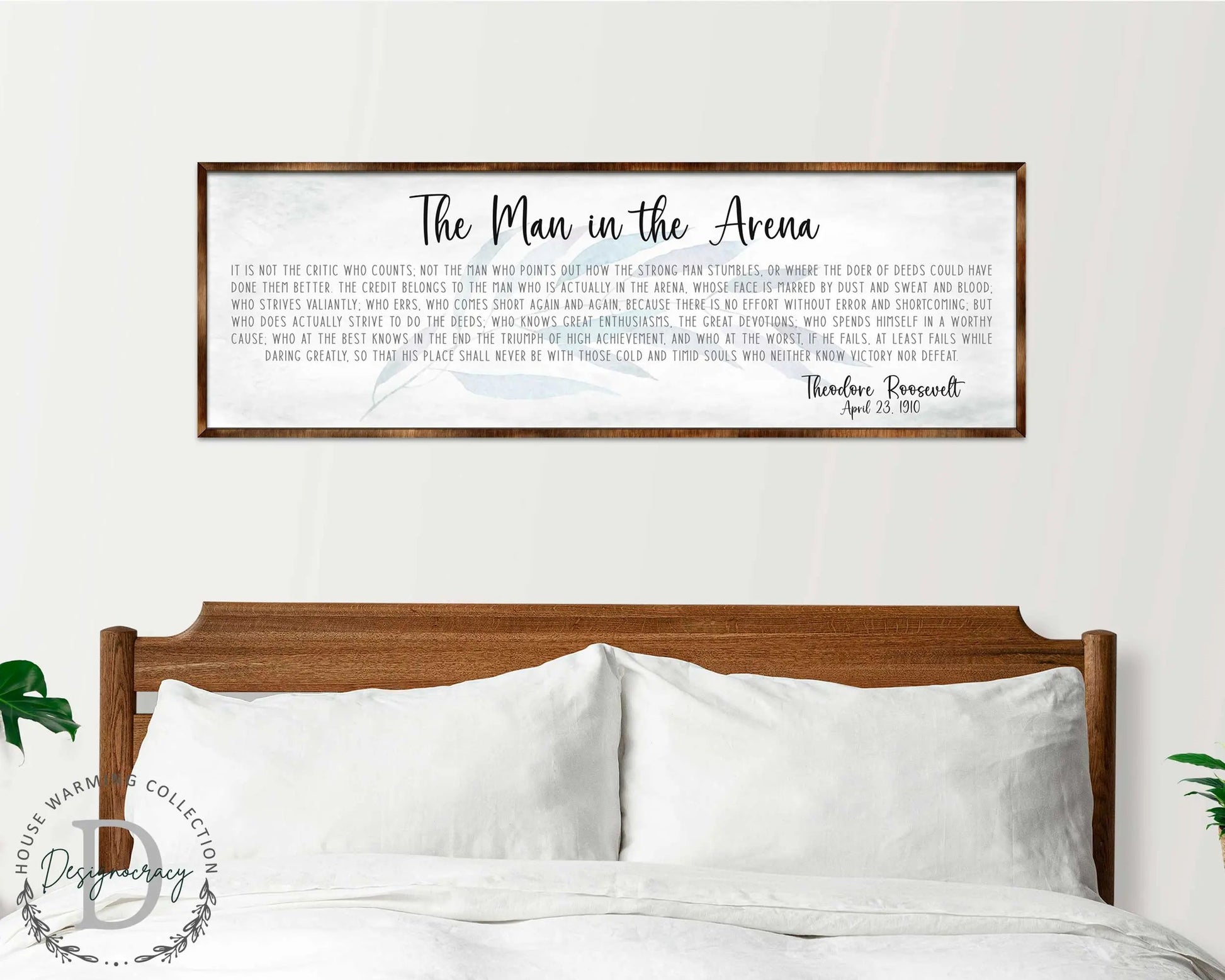 The Man in the Arena - Wooden Office Decor - Inspirational Sign - Famous Quotes - Wooden Home Decor sign - Housewarming Gift - 310311-1