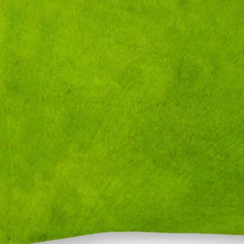 12" X 20" Lime Green Cowhide Throw Pillow Homeroots