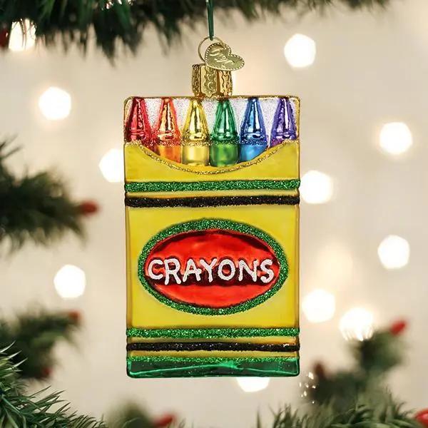 Box Of Crayons Ornament Old World Christmas