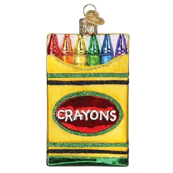 Box Of Crayons Ornament Old World Christmas