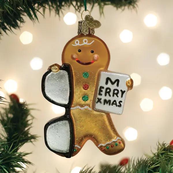 Gingerbread Optometrist Ornament Old World Christmas