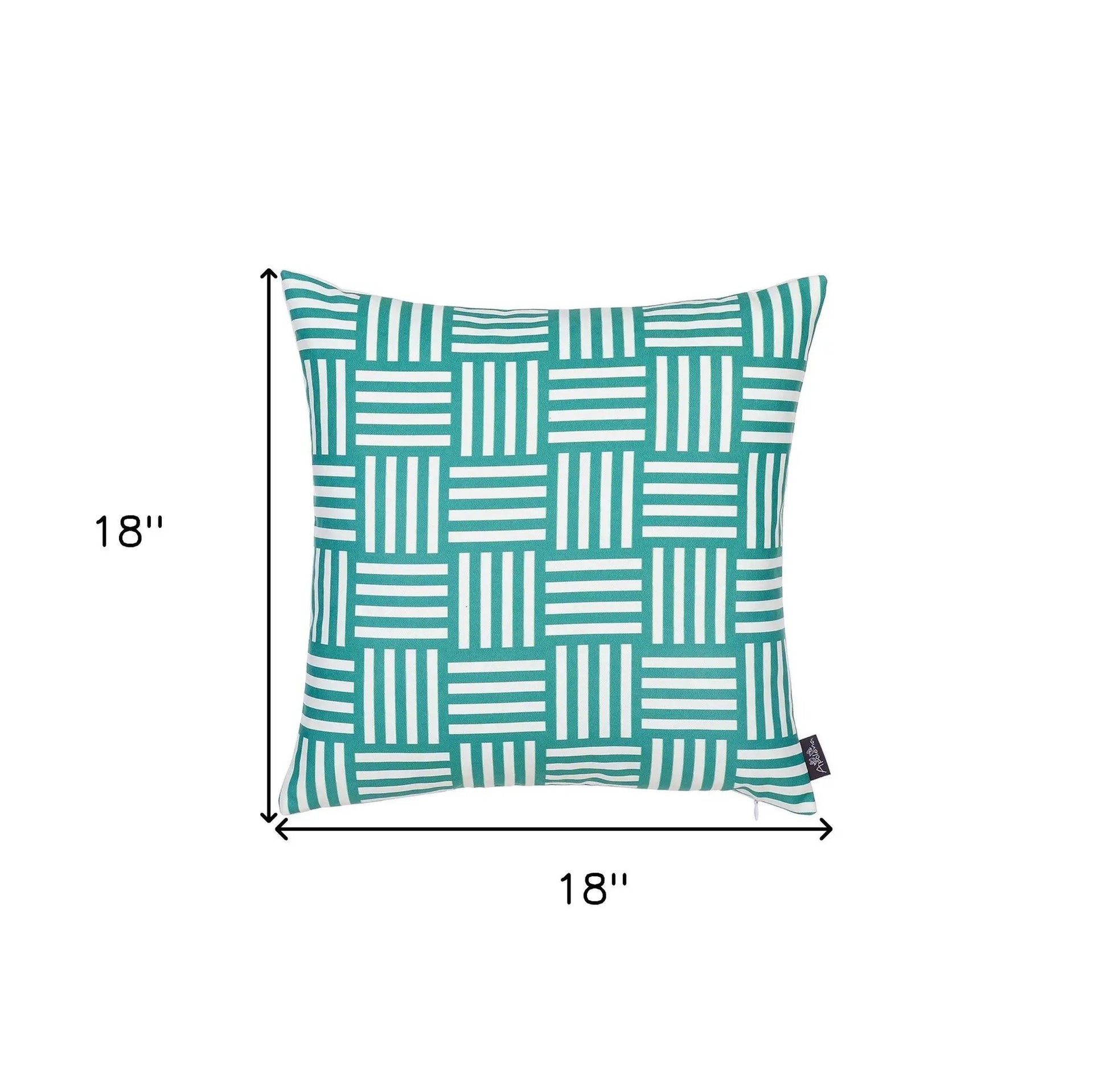 18"X18" Memphis Printed Decorative Throw Pillow Cover Homeroots