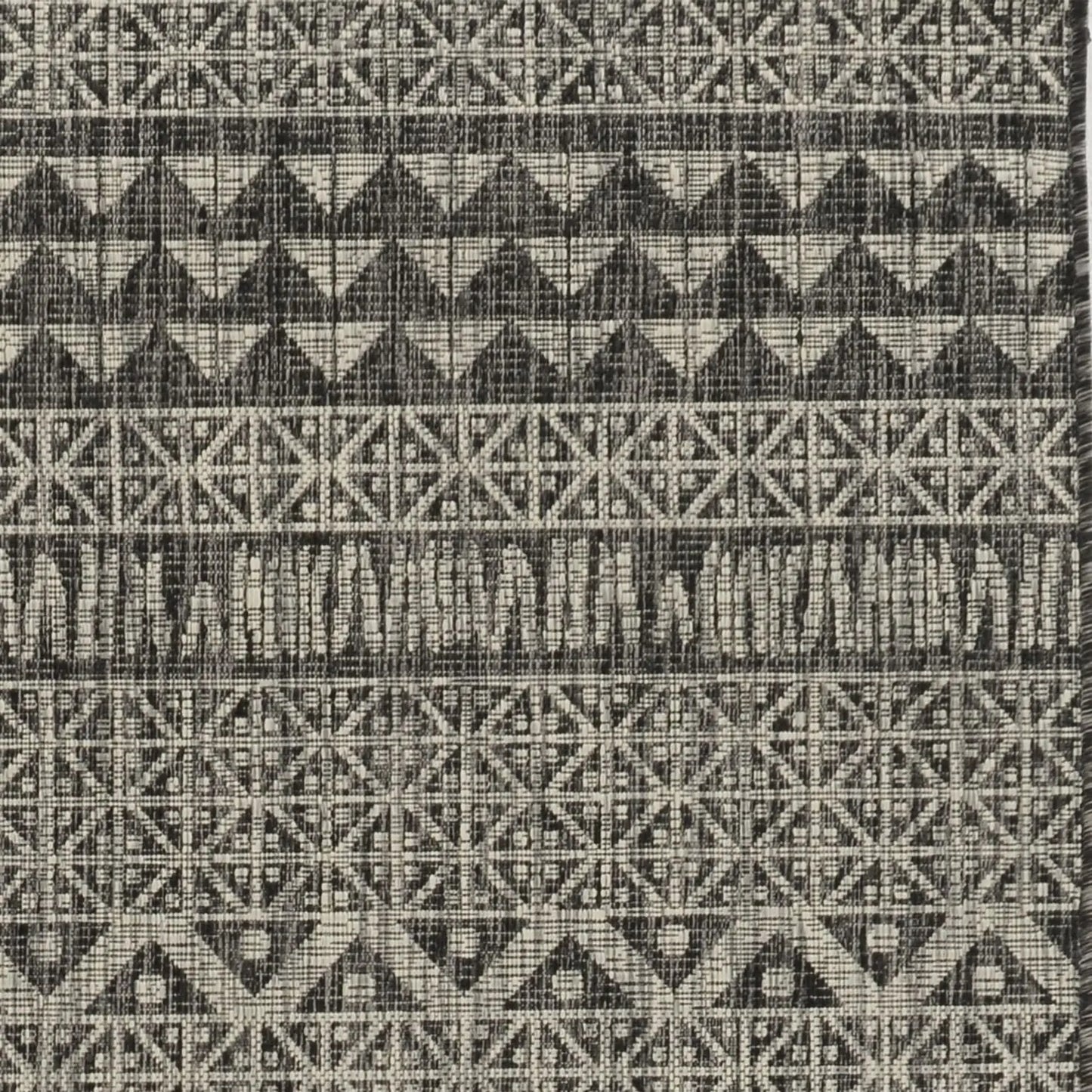 3' X 4' Charcoal Southwestern Indoor Outdoor Area Rug Homeroots