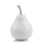 White Medium  Pear Shaped Aluminum Accent Home Decor-0