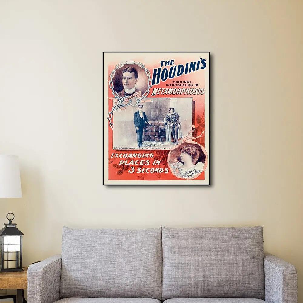 The Houdini's Metamorphosis Vintage Magic Unframed Print Wall Art Homeroots