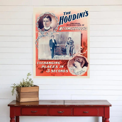 The Houdini's Metamorphosis Vintage Magic Unframed Print Wall Art Homeroots