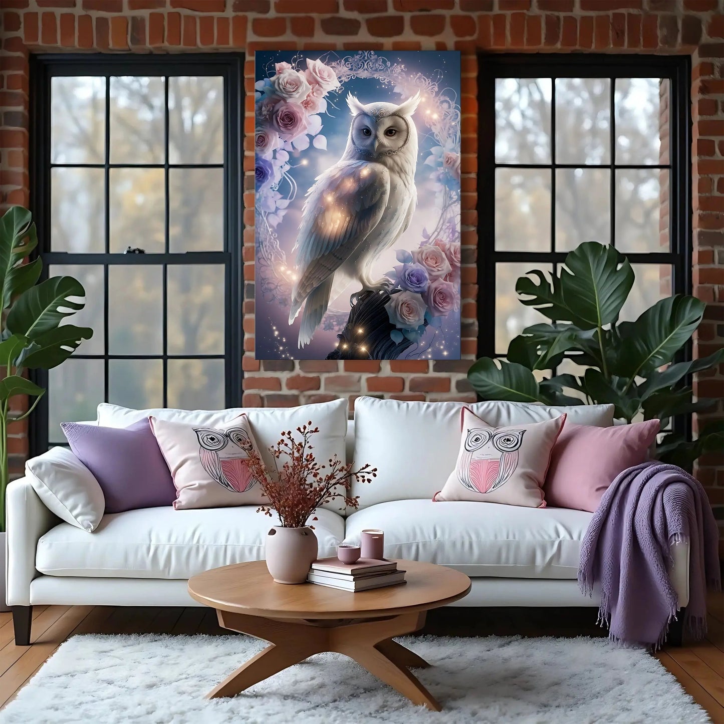 3D Owl Wall Art Tailored Canvases