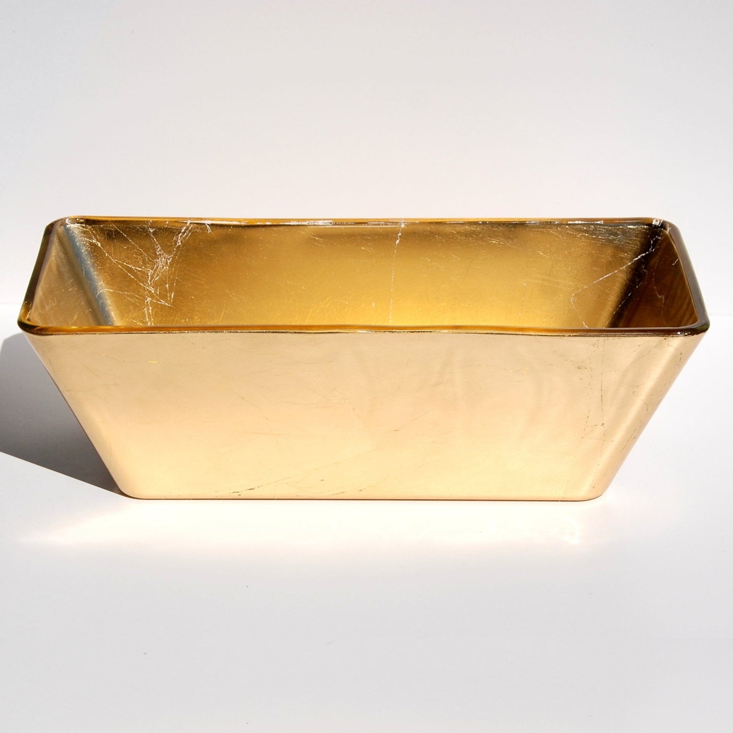 Greek Gold Gilded 13" Rectangular Bowl M BlakHom