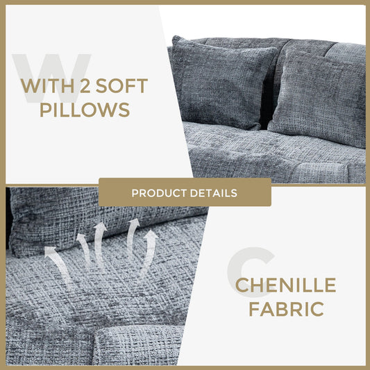 Bean Bag Lazy Sofa Durable Comfort Lounger G-BlakHom