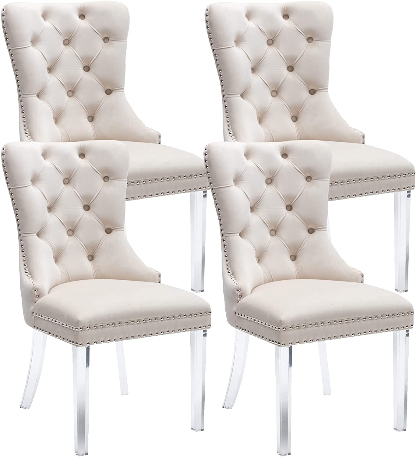 Velvet Dining Chairs Set of 4-1