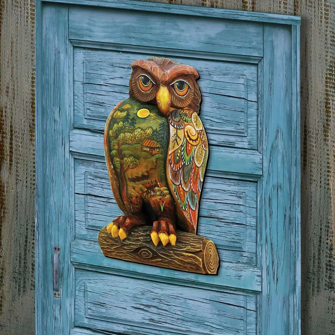 Owl Halloween Door Decor by G. DeBrekht - Thanksgiving Halloween Decor - 8158912H G. DeBrekht