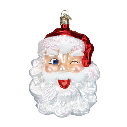 Winking Santa Ornament Old World Christmas