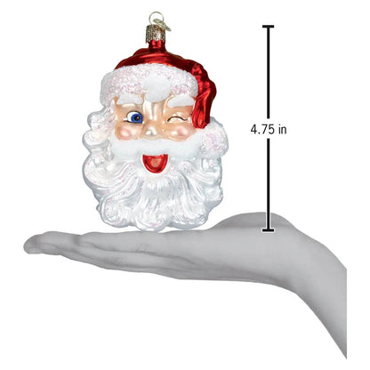 Winking Santa Ornament Old World Christmas