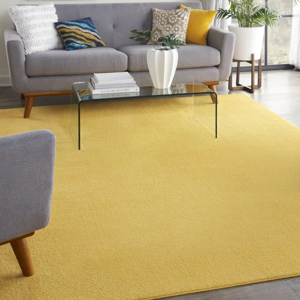 7' X 10' Yellow Indoor Outdoor Area Rug Homeroots