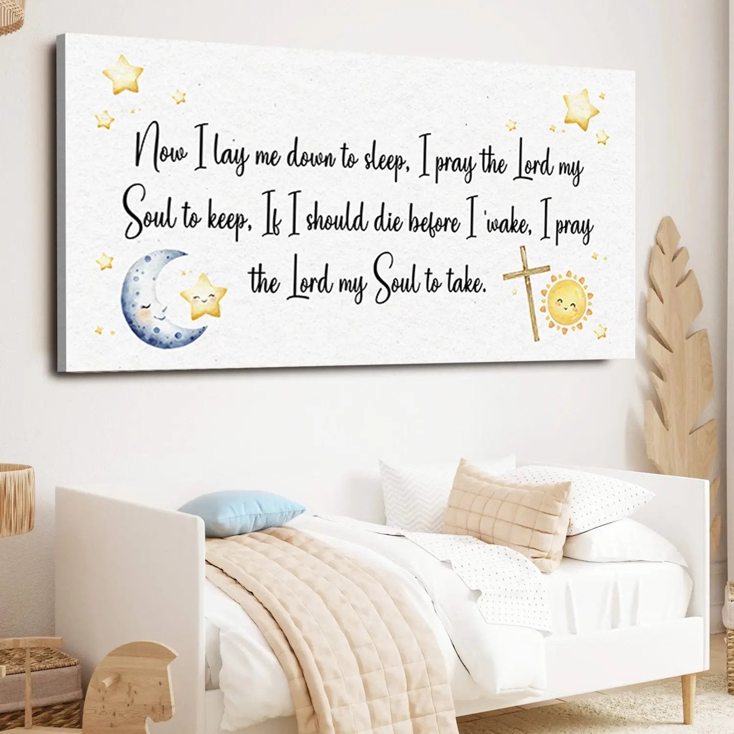I Lay Me Down To Sleep Faith Sign Tailored Canvases