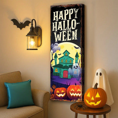 Halloween Welcome Sign Tailored Canvases