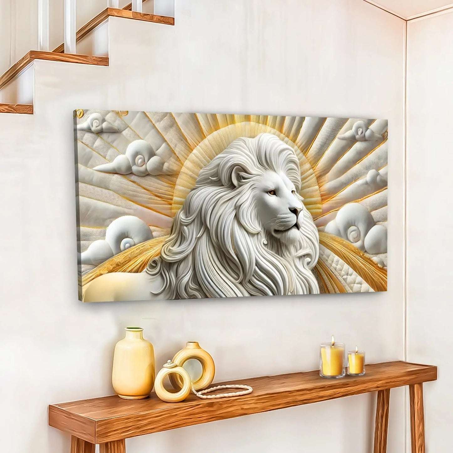 3D Majestic Lion Wall Art III Tailored Canvases