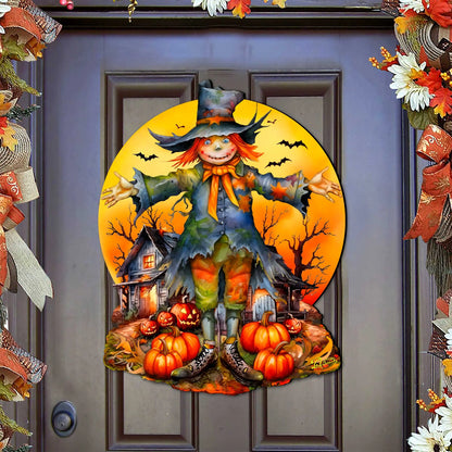 Halloween Scarecrow Holiday Door Decor by G. DeBrekht - Halloween Decor - 8652798H G. DeBrekht