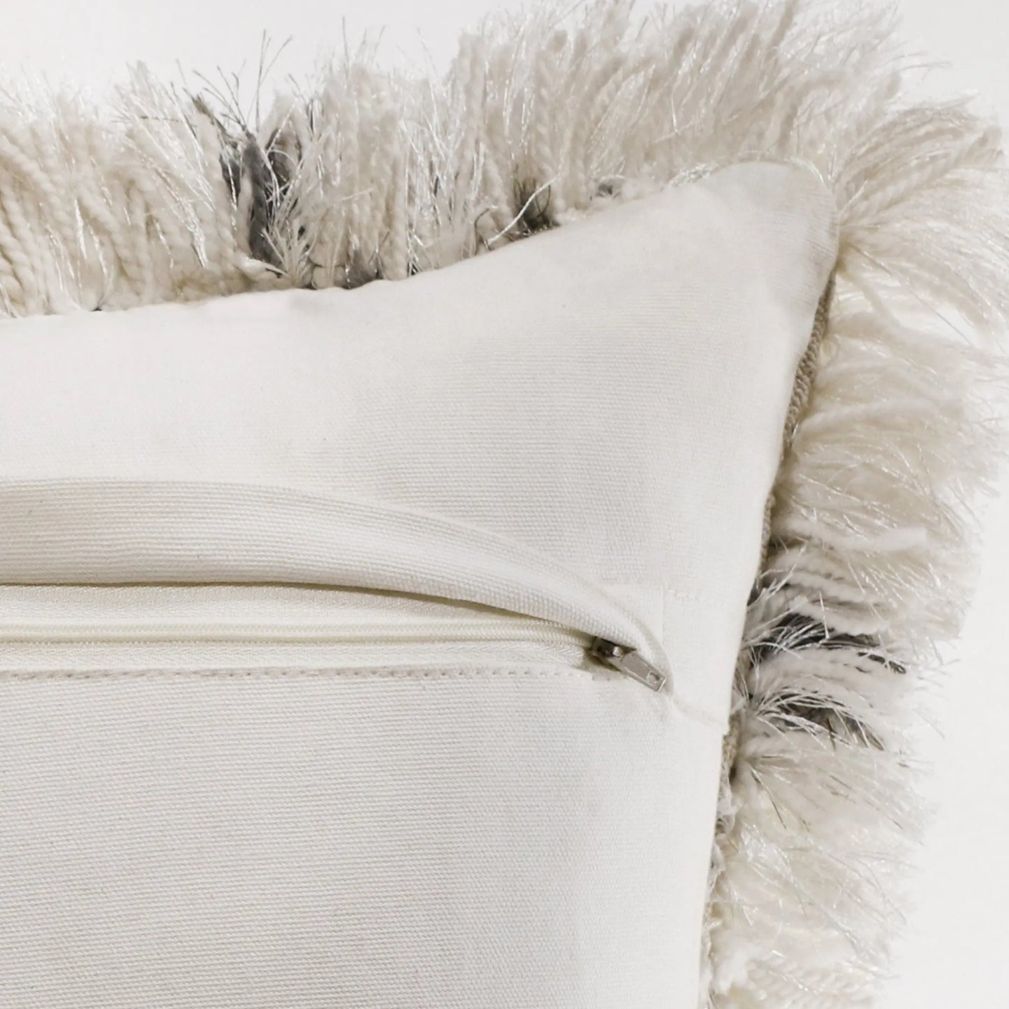 20" Black And White Fabric Geometric Throw Pillow Homeroots