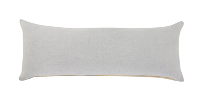 14" X 36" Light Gray Cotton Throw Pillow Homeroots