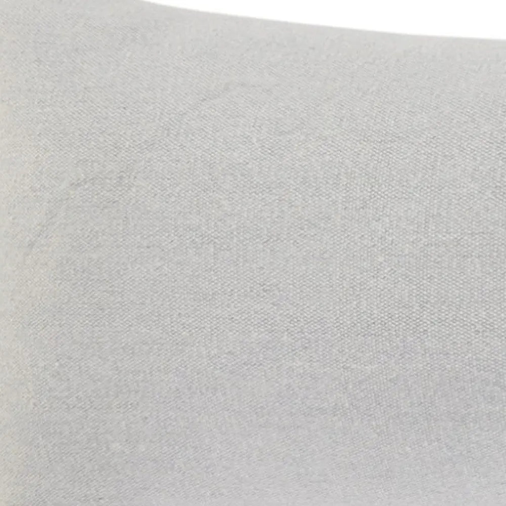 14" X 36" Light Gray Cotton Throw Pillow Homeroots