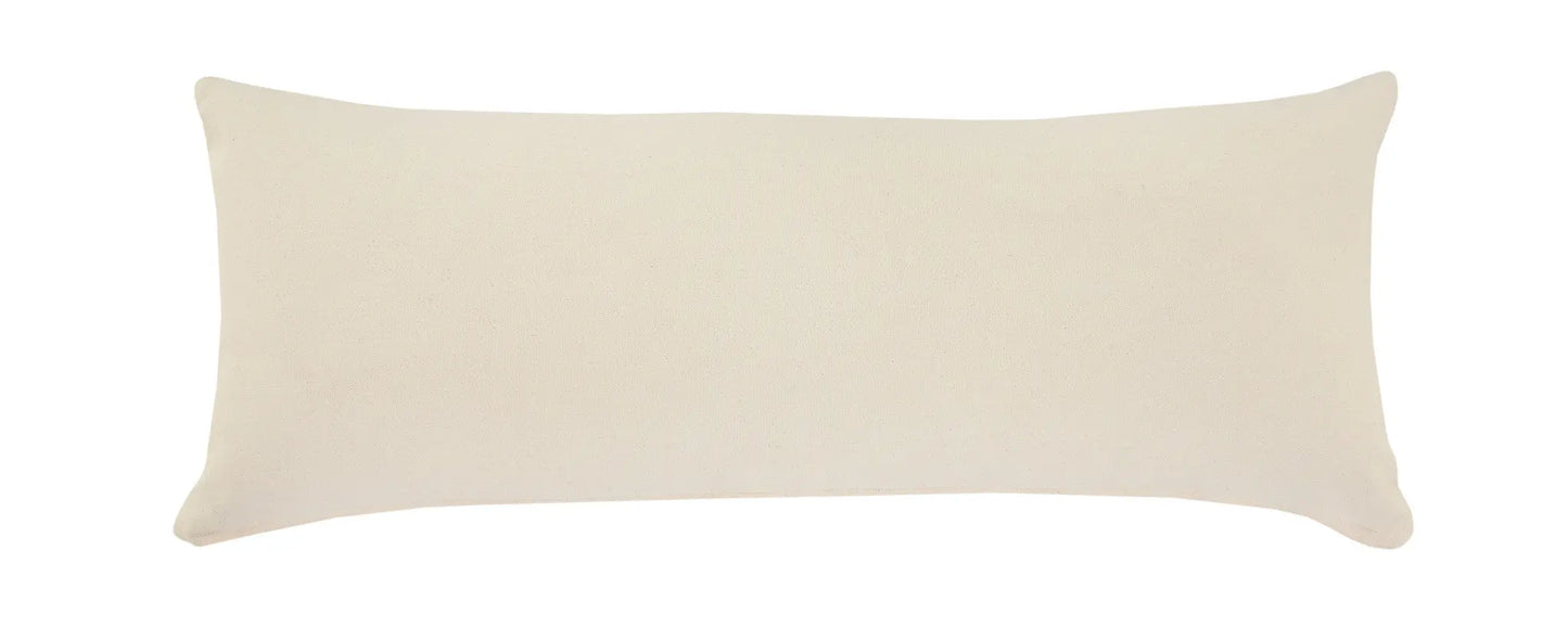 14" X 36" Light Gray Cotton Throw Pillow Homeroots