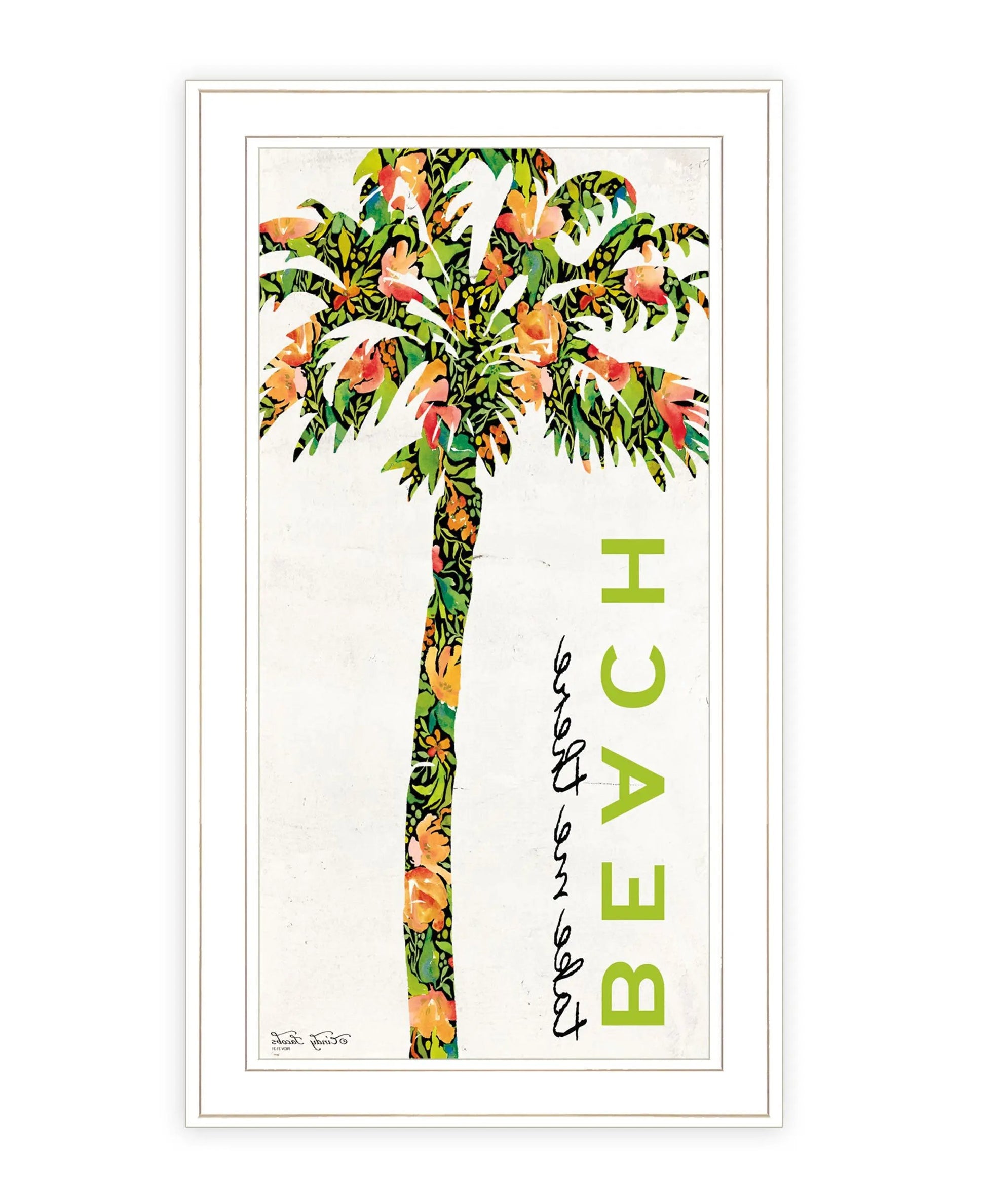 Beach Take Me There White Framed Print Wall Art Homeroots