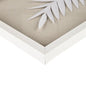 Framed Rice Paper Palm Leaves 3-piece Shadowbox Wall Decor G-BlakHom