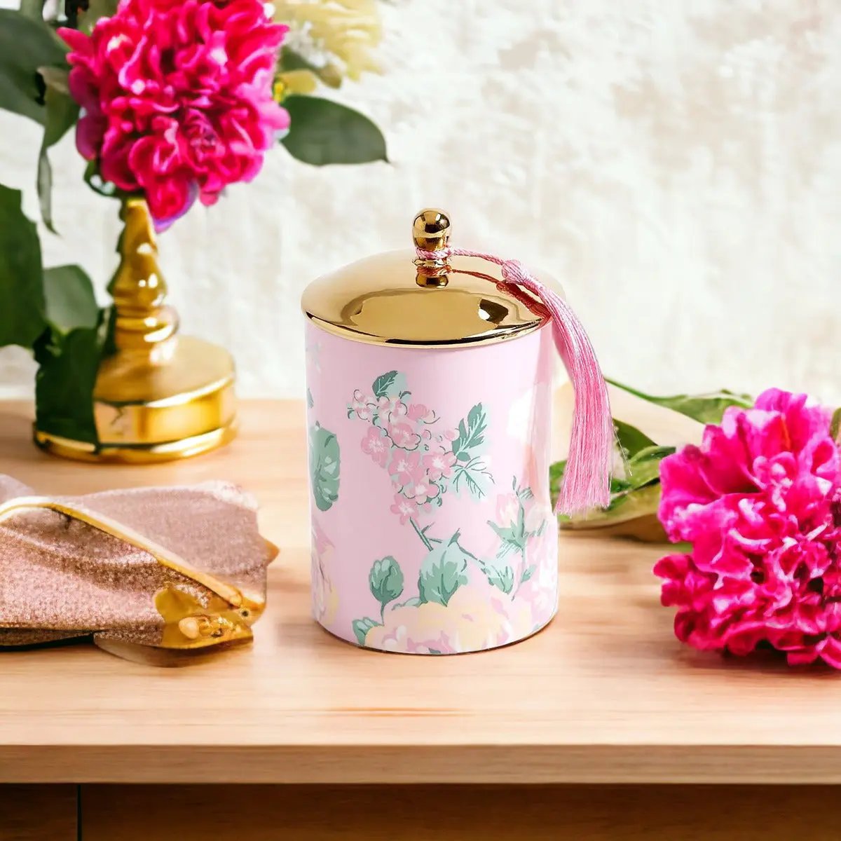 Vintage Floral Candle Set - Vivid Treasure Zone