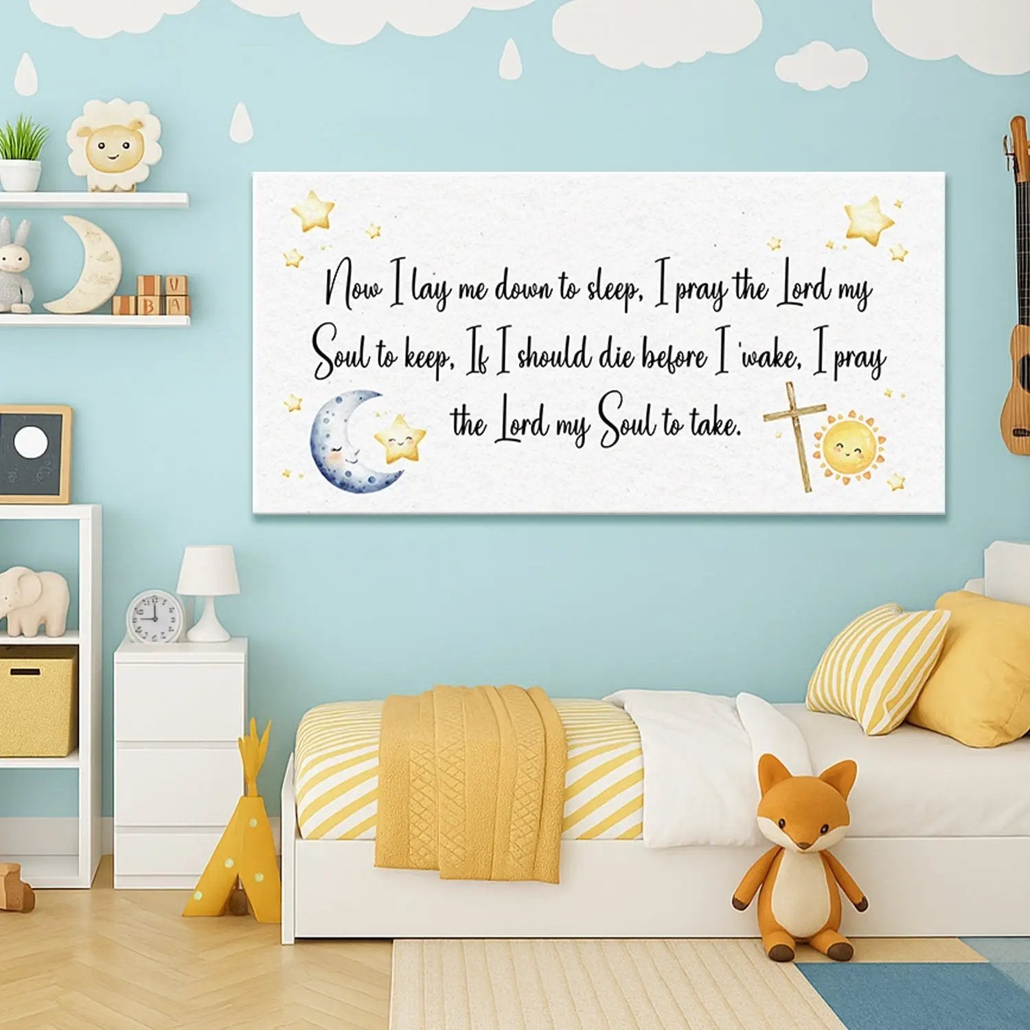 I Lay Me Down To Sleep Faith Sign Tailored Canvases