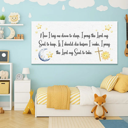 I Lay Me Down To Sleep Faith Sign Tailored Canvases