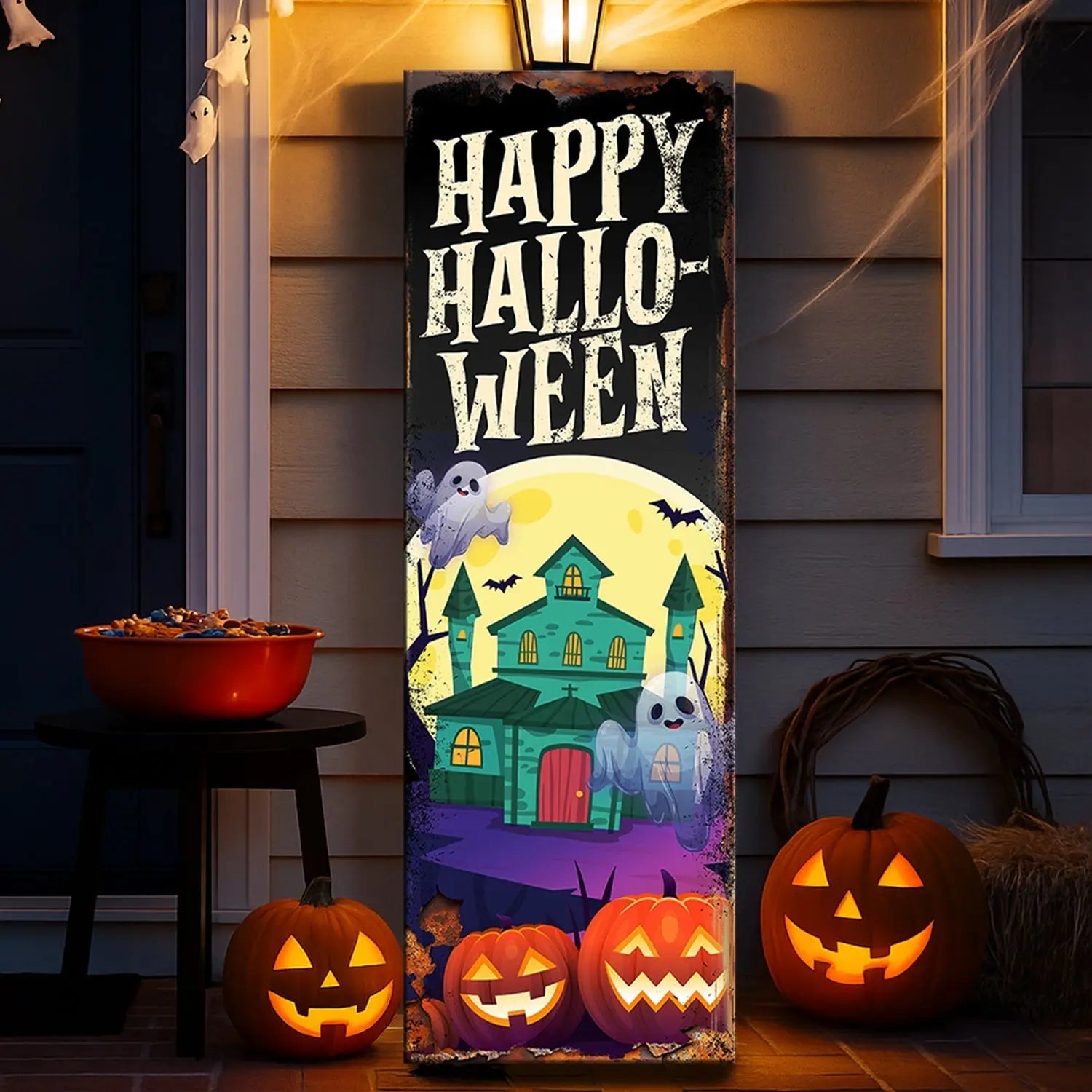 Halloween Welcome Sign Tailored Canvases