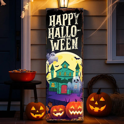 Halloween Welcome Sign Tailored Canvases