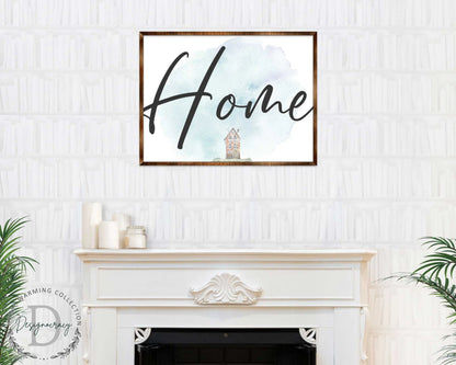 Home - Wooden Housewarming Gift - Contemporary Decor - Wall Decor - Farmhouse Sign - 310338-0