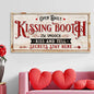 Vintage Rustic Kissing Booth Sign IV Tailored Canvases